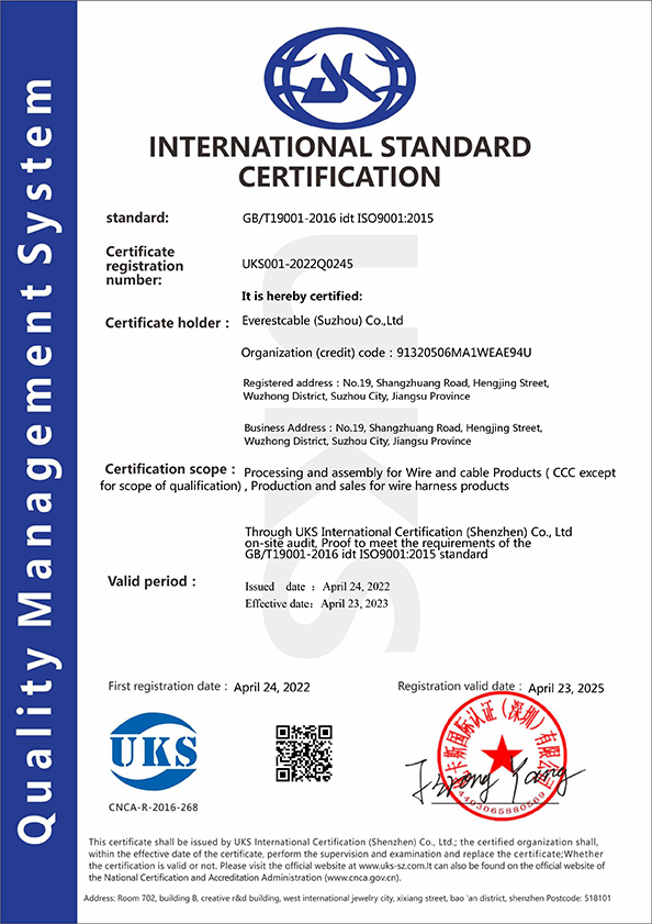 ISO9001 - UKS001-2022Q0245-20220424103856证书Q英文